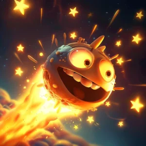 Cosmic Smile Meteor Poster