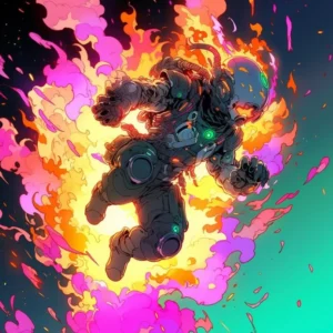 Neon Astro Blast Artwork