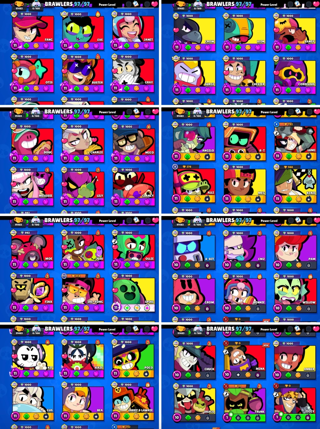 97 Brawlers • 325 Skins• Level 194 - Image 8