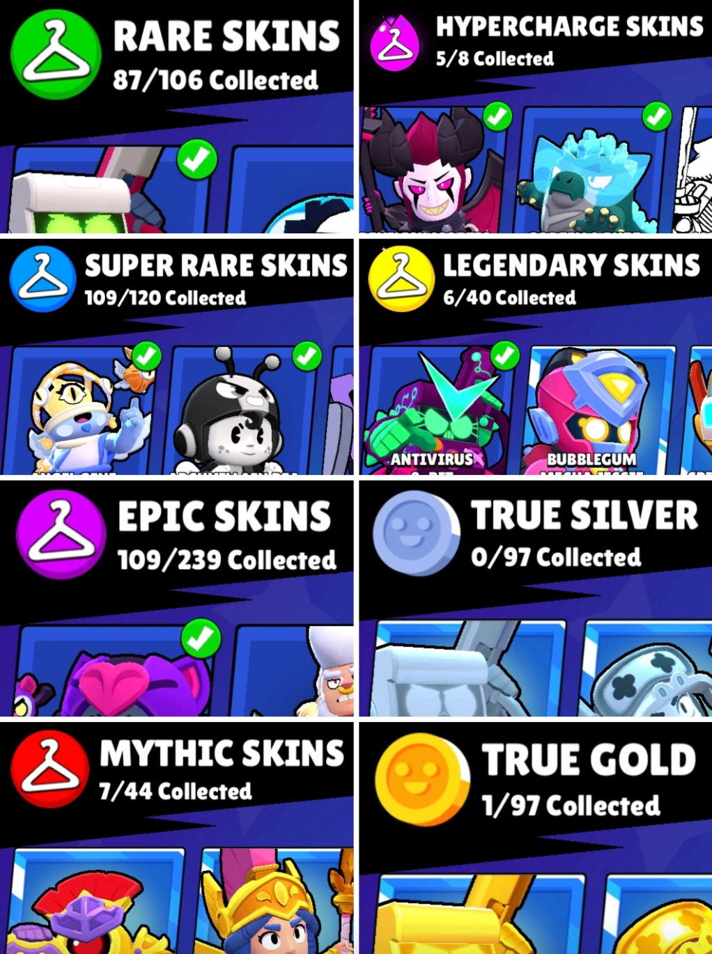 97 Brawlers • 325 Skins• Level 194 - Image 9